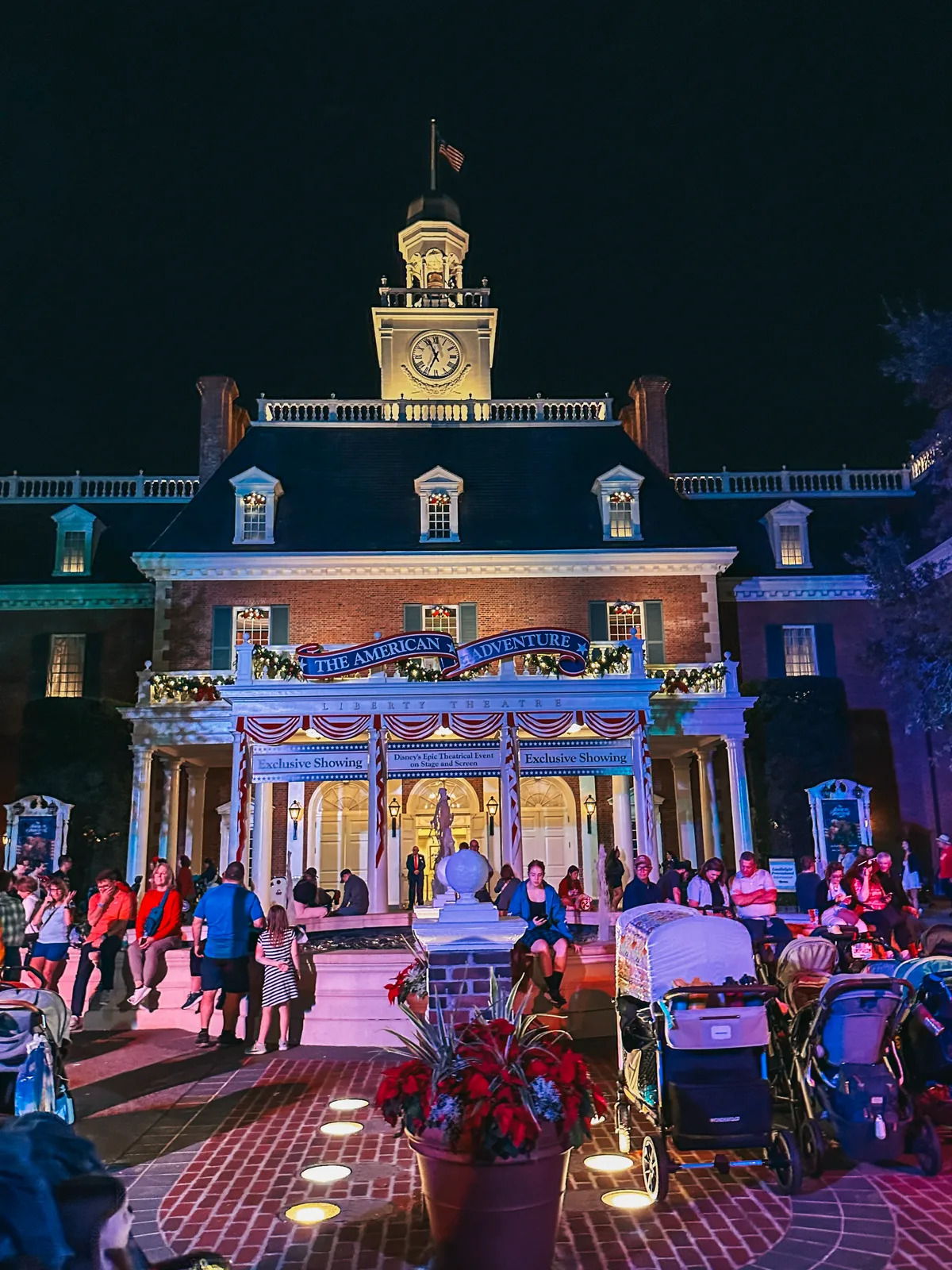 The American Adventure Building In Epcot At Walt Disney World