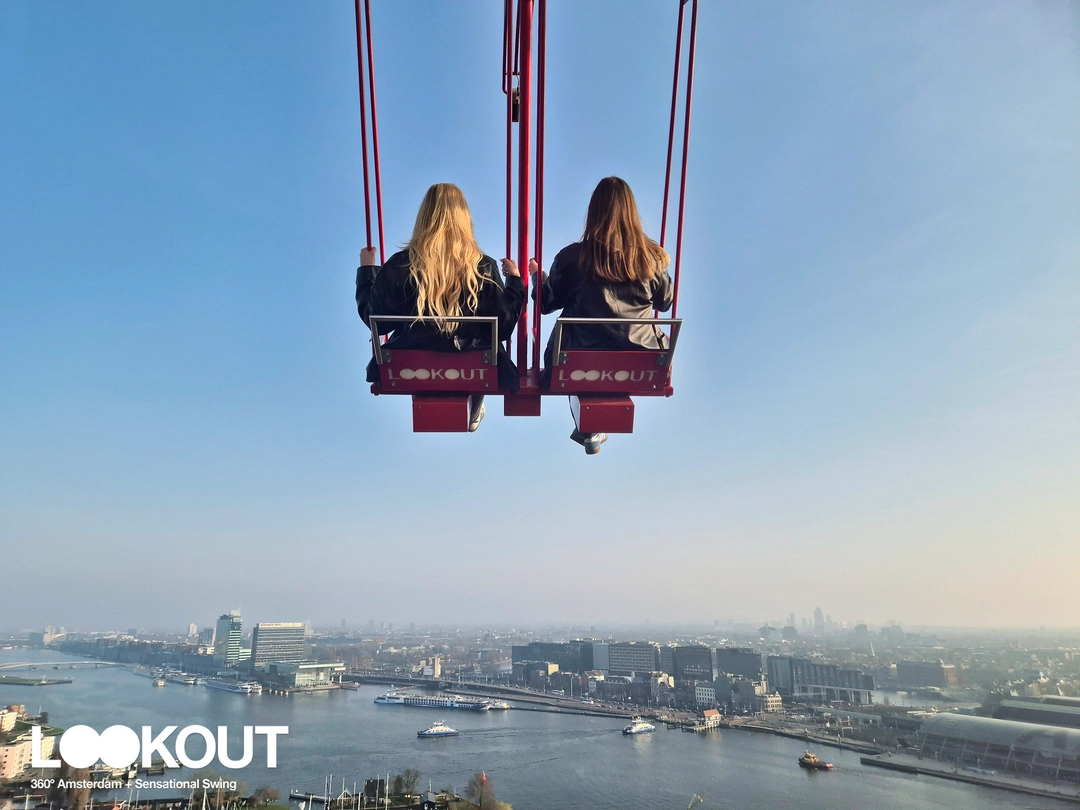 Over the Edge Swing at the ADAM Lookout in Amsterdam Over The Edge Swing At The ADAM Lookout In Amsterdam