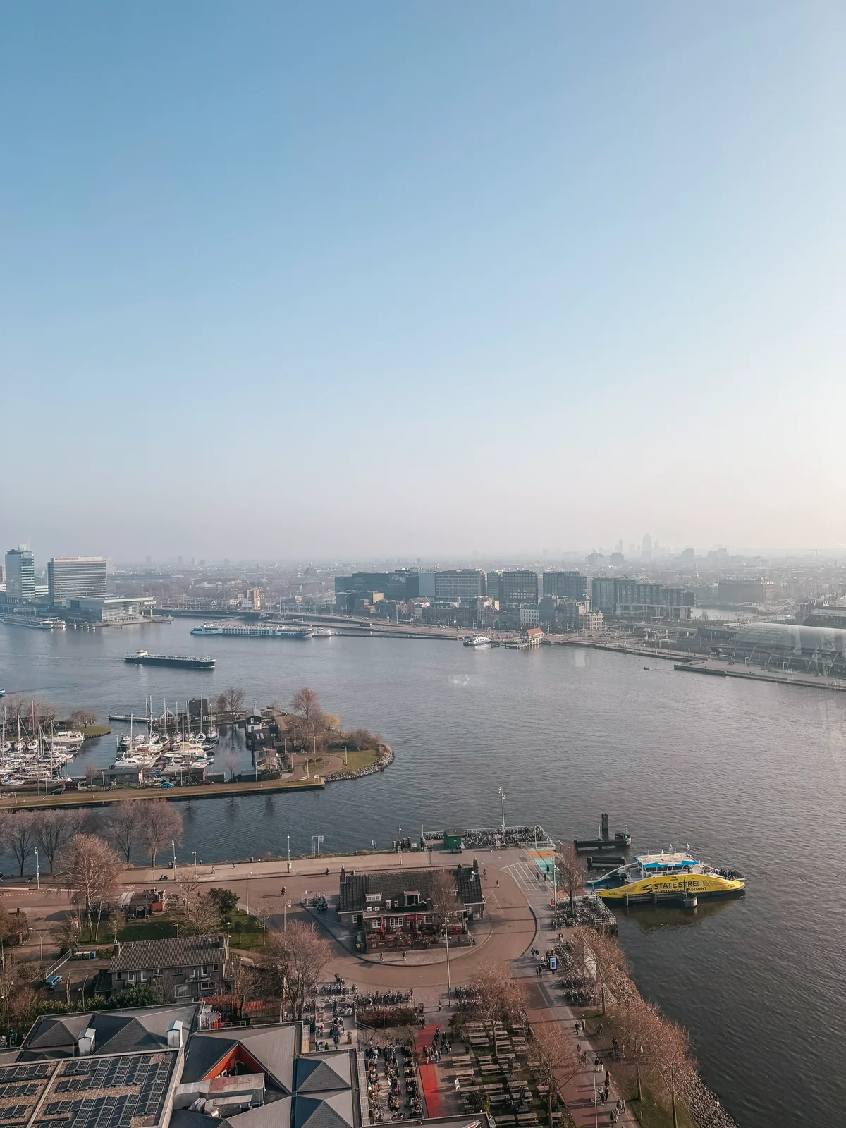 View from ADAM Lookout in Amsterdam View From ADAM Lookout In Amsterdam