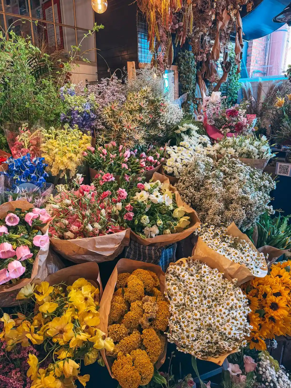 Flowers at Agenskalns Market in Riga Latvia Flowers At Agenskalns Market In Riga Latvia