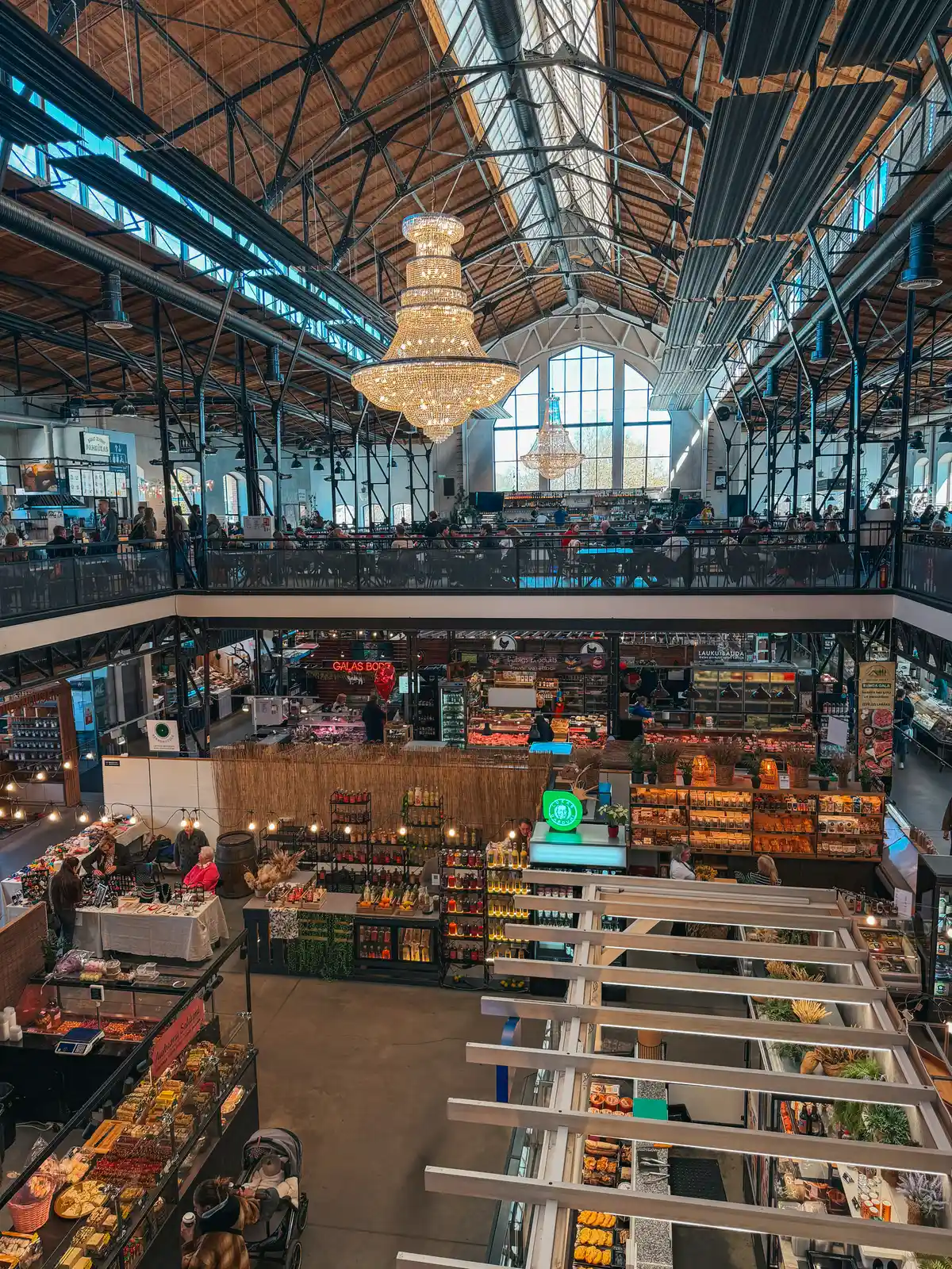 Inside Agenskalns Market in Riga Latvia Inside Agenskalns Market In Riga Latvia